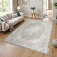 ROW by Oriental Weavers Cavett Gray and Orange 7"10" x 10"10" Area Rug, , large