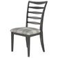 Declan Dining Champlain Plaid Side Chair in Distressed Black, , large