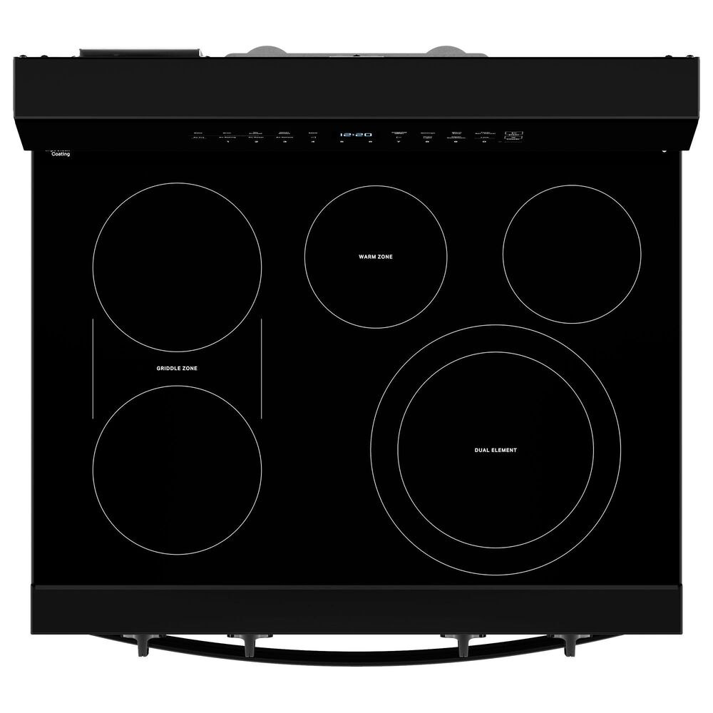 Whirlpool 5.3 Cu. Ft. Freestanding Smart Electric Range with Air Cooking Technology in Black, , large