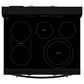 Whirlpool 5.3 Cu. Ft. Freestanding Smart Electric Range with Air Cooking Technology in Black, , large
