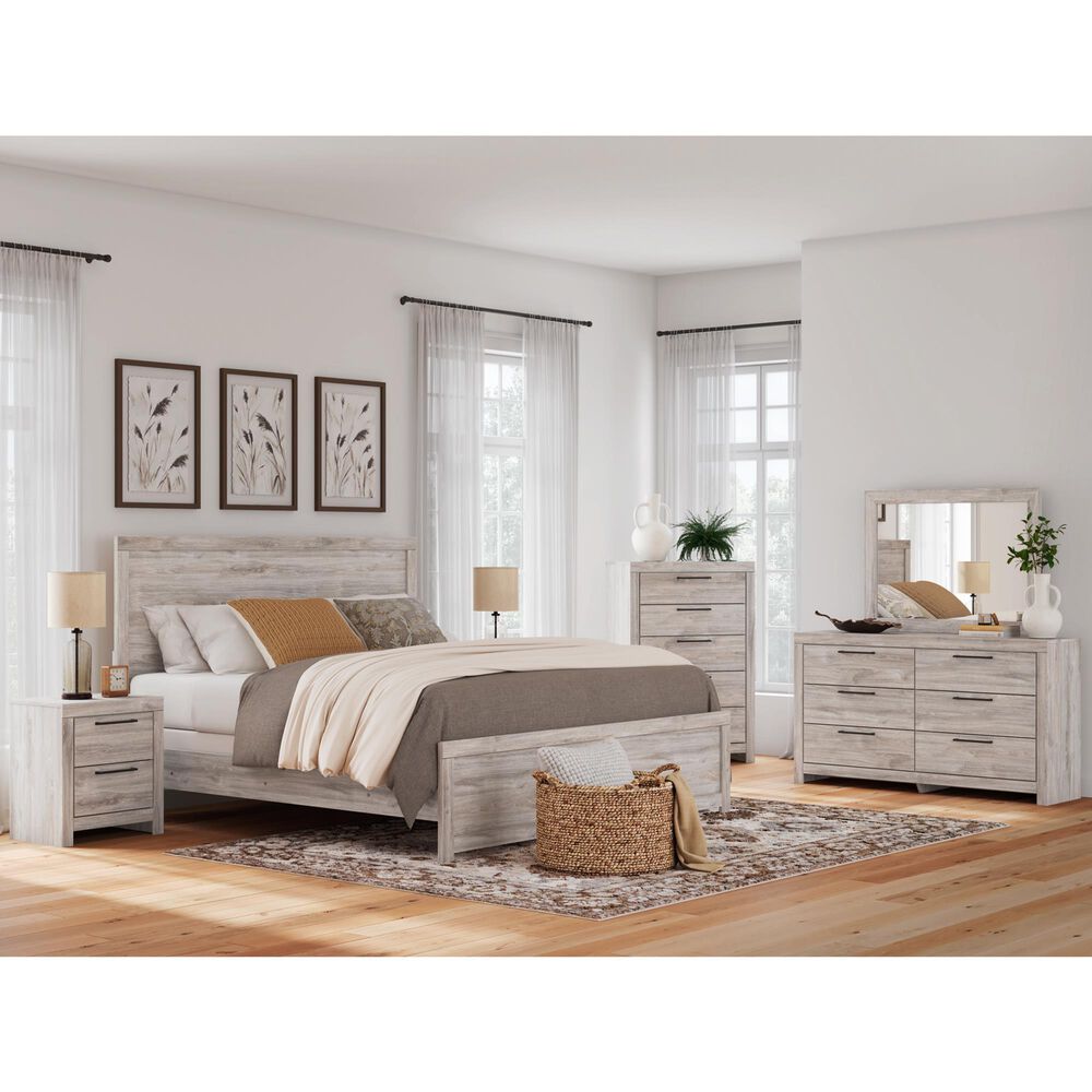 Ashley Broachmyn 4 Piece King Bedroom Set in Light Gray, , large
