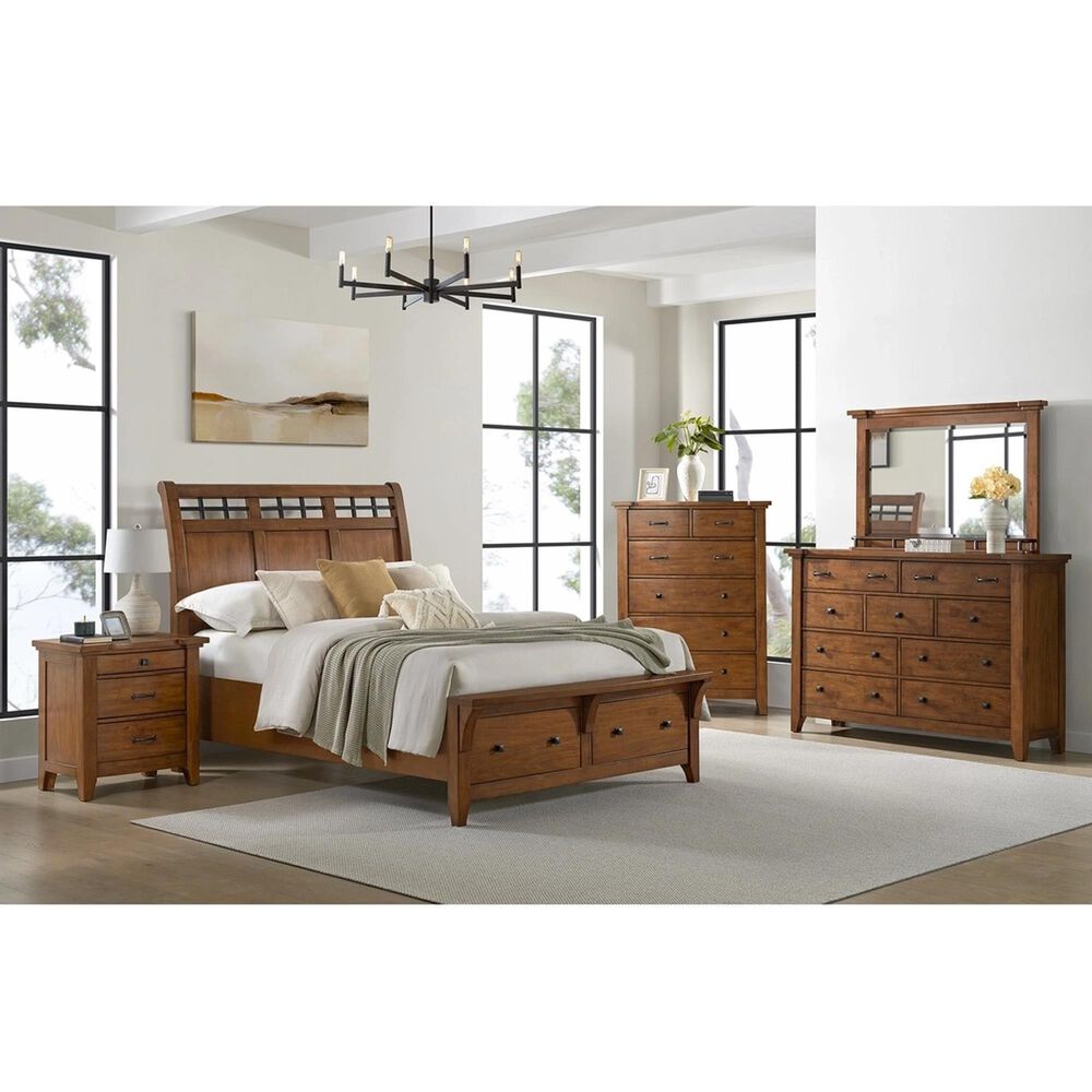 Mayberry Hill Gage 3-Drawer Nightstand in Chestnut, , large