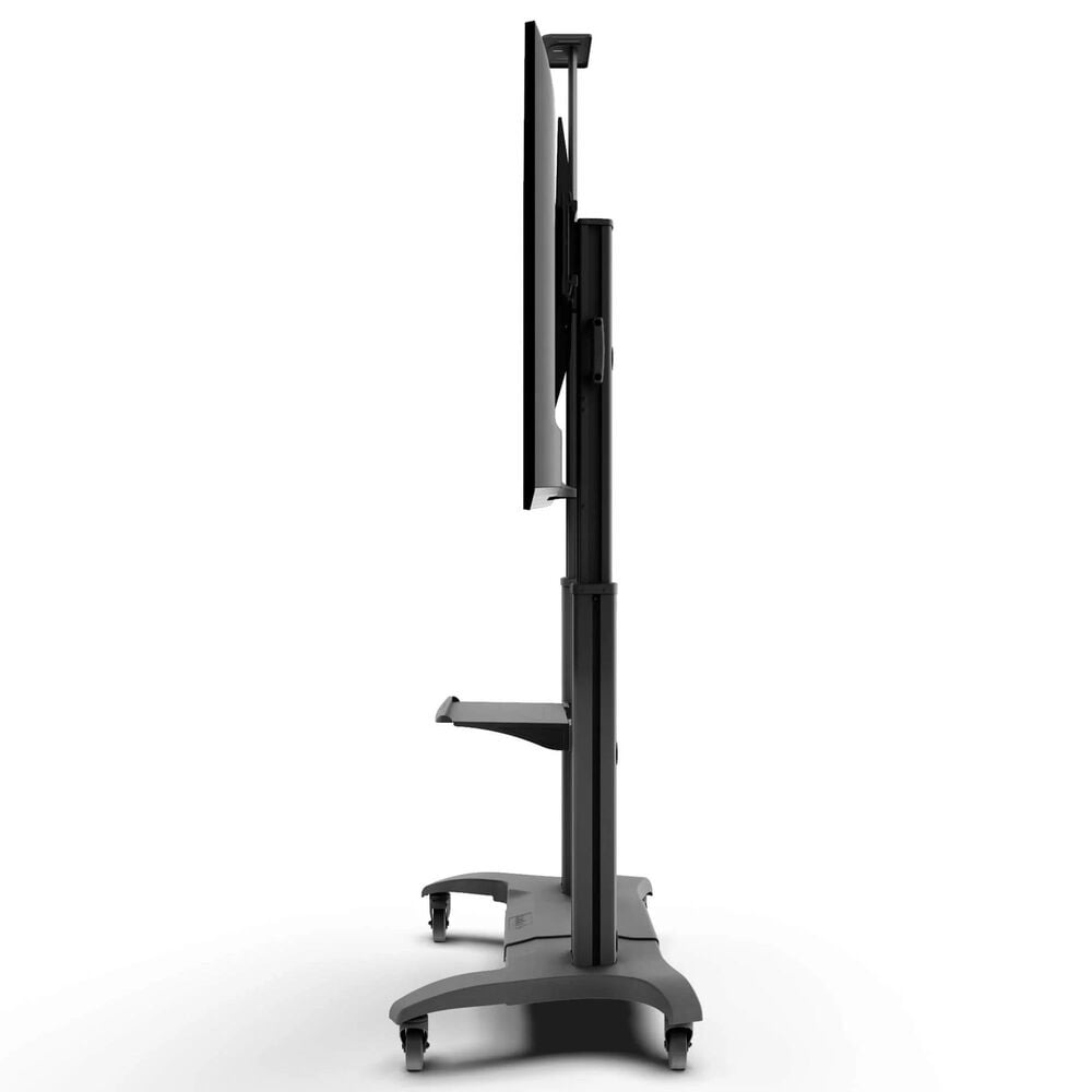 Kanto TV Rolling Stand with Adjustable Shelf and Built-In Handles for 55" - 100" TVs in Black, , large