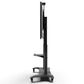 Kanto TV Rolling Stand with Adjustable Shelf and Built-In Handles for 55" - 100" TVs in Black, , large