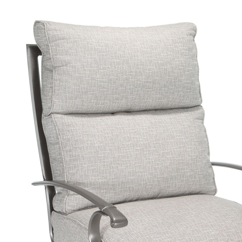 Winston Manor Patio Ultra High Back Swivel Rocker Lounge Chair in Linen Lace, , large