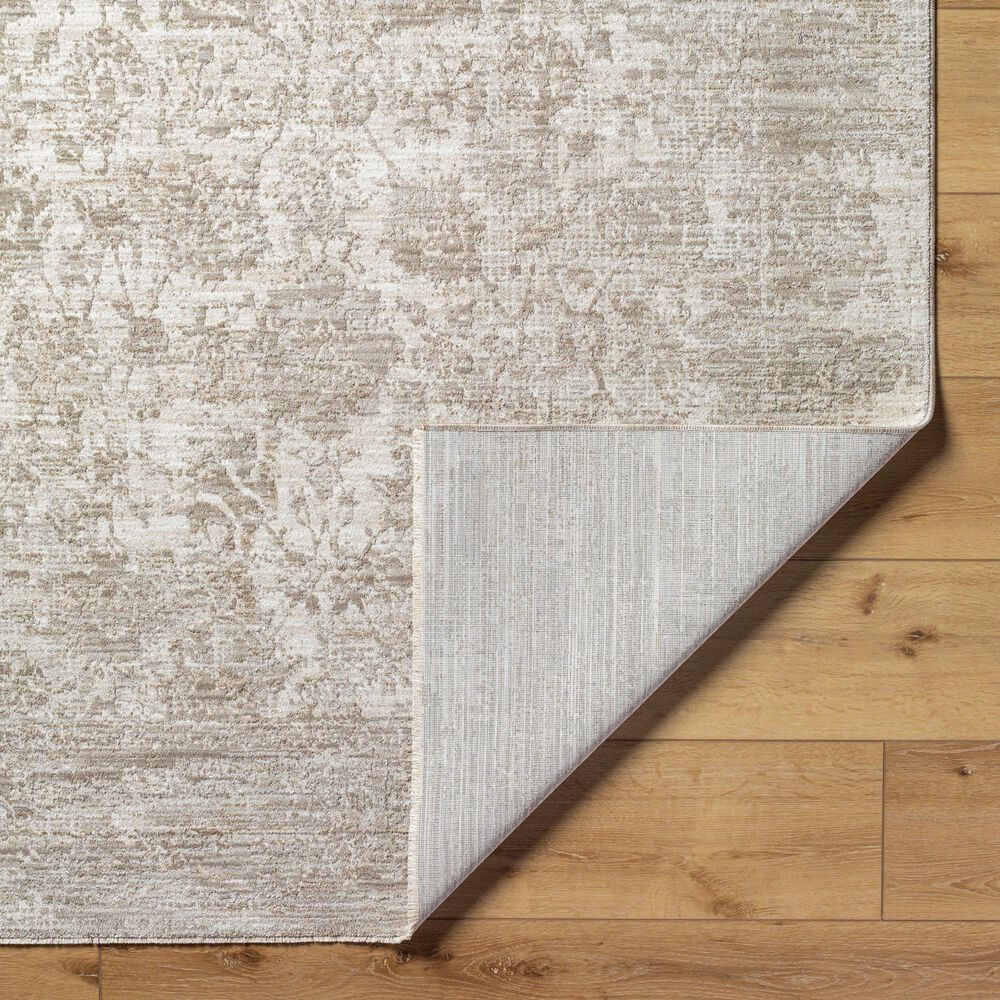 Surya Masterpiece Cream, Medium Gray and Light Gray 5&#39; x 7&#39;5&quot; Area Rug, , large