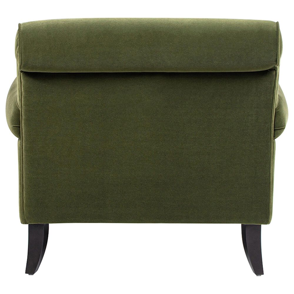 Jennifer Taylor Home Alana Chaise Lounge Chair in Olive Green Velvet, , large
