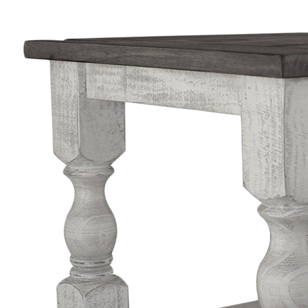 Fallridge Stone End Table in Off White and Gray, , large