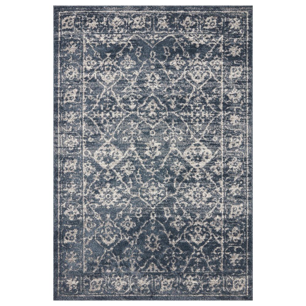 Magnolia Home Gigi Navy and Stone 4" x 6" Area Rug, , large