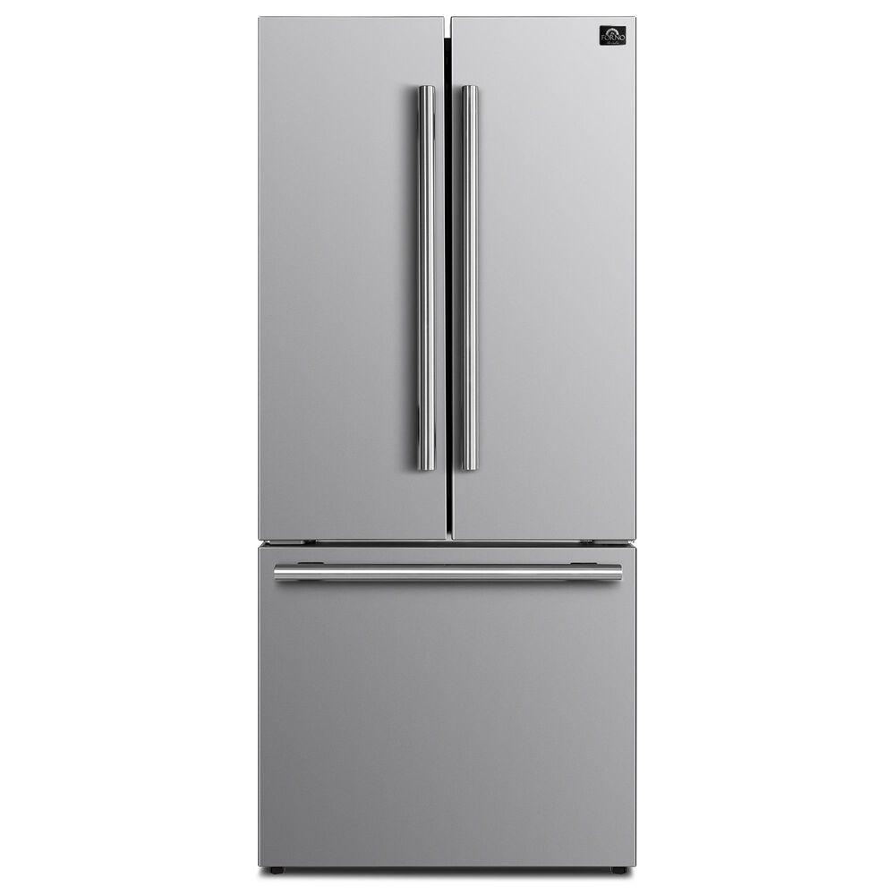 Forno Gallipoli 17.5 Cu. Ft. French Door Refrigerator with Bottom Freezer in Stainless Steel, , large