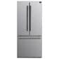Forno Gallipoli 17.5 Cu. Ft. French Door Refrigerator with Bottom Freezer in Stainless Steel, , large