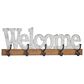Maple and Jade 32" x 10" Wall Hook in Brown and Distressed White, , large