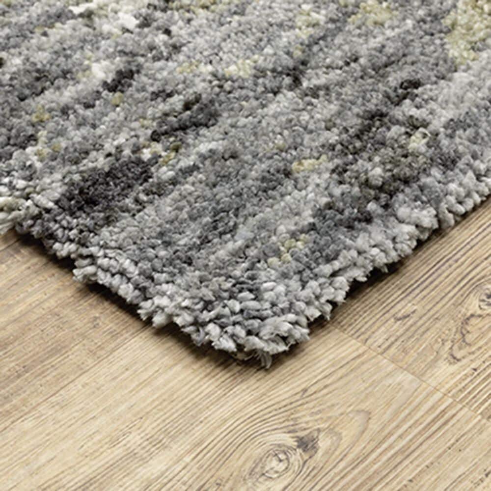 Oriental Weavers Aspen Shag Distressed 2060W 9&#39;10&quot; x 12&#39;10&quot; Gray Area Rug, , large