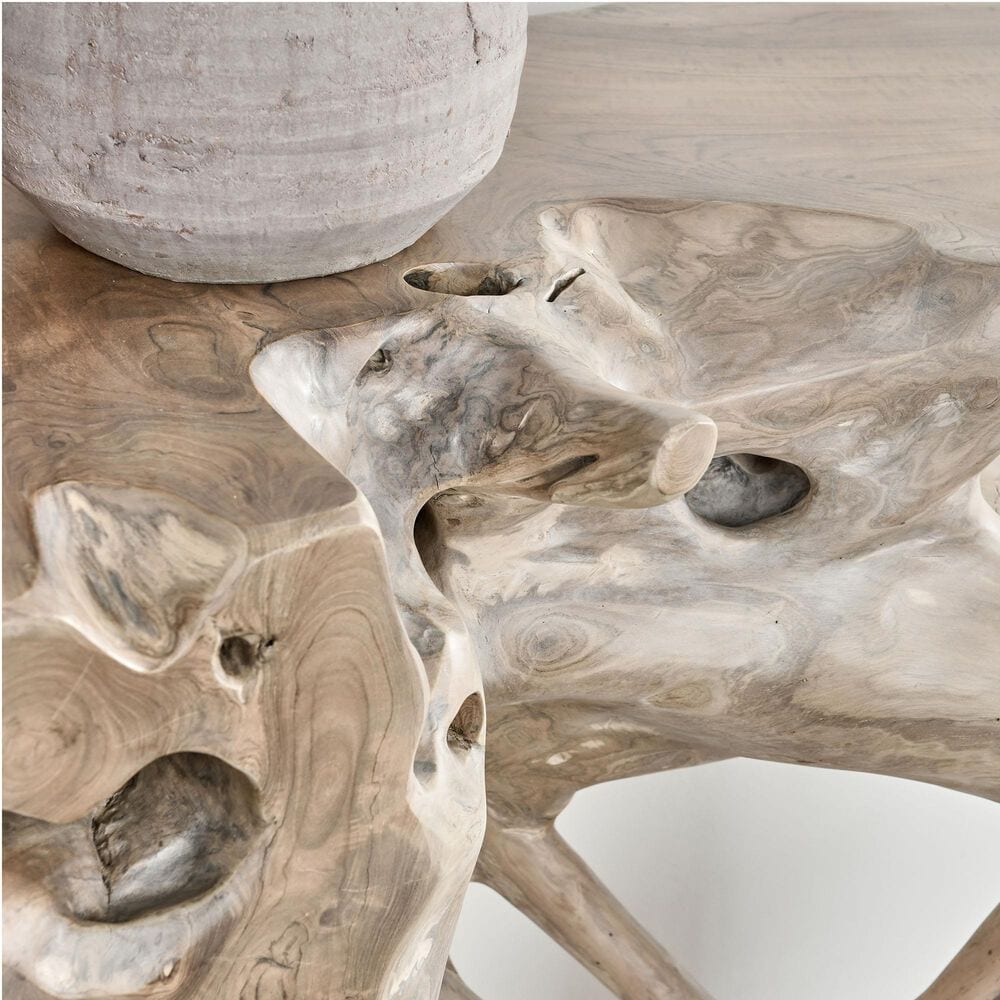 Classic Home Cypress Root Console Table in Natural, , large