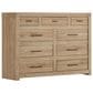 Riva Ridge Modern Loft 3-Piece Queen Platform Bedroom Set in Khaki, , large
