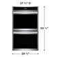 Frigidaire Gallery 30" Double Wall Oven with Stone Baked Pizza in Stainless Steel, , large