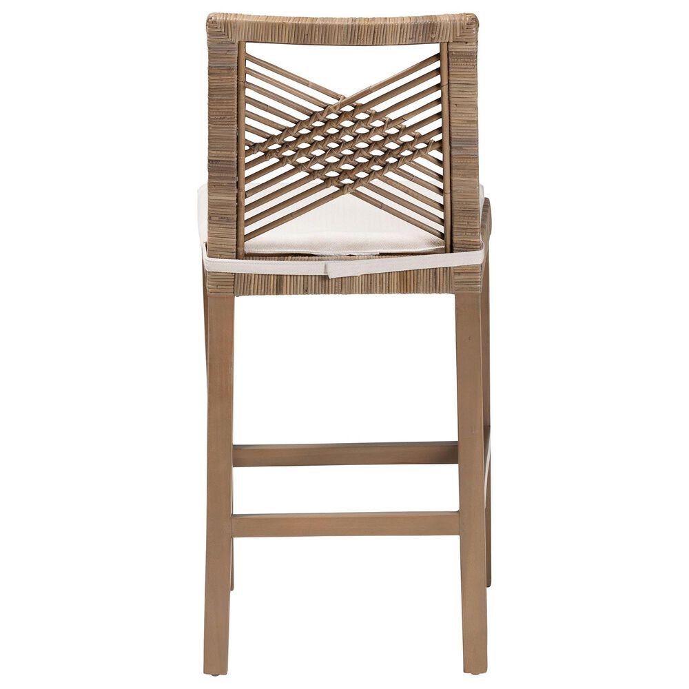Baxton Studio Poltak Counter Stool in Grey Natural, , large