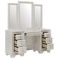 Pulaski Furniture Corp Camila Vanity and Mirror in White and Silver, , large
