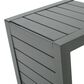 Hearth and Haven Cape Coral C-Shaped Patio Side Table in Grey, , large