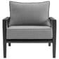 Blue River Grand 4-Piece Patio Conversation Set in Black, , large