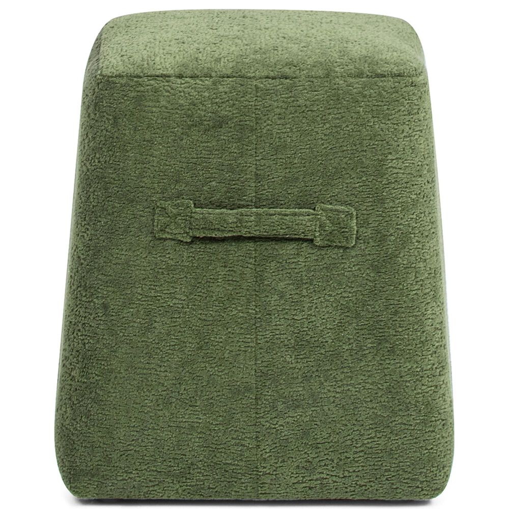 Jennifer Taylor Home Clyde Pouf in Moss Green, , large