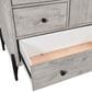 Riva Ridge Zane 5-Drawer Chiffarobe in Parchment and Matte Black, , large