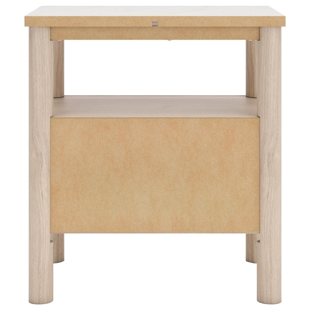 Ashley Cadmori 1-Drawer Nightstand in Brown and White, , large