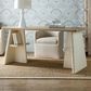 Hooker Furniture Commerce and Market Effie Writing Table in Creamy White and Beige, , large