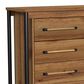 Hawthorne Furniture Norcross 5-Drawer Gentleman"s Chest in Hickory and Black, , large