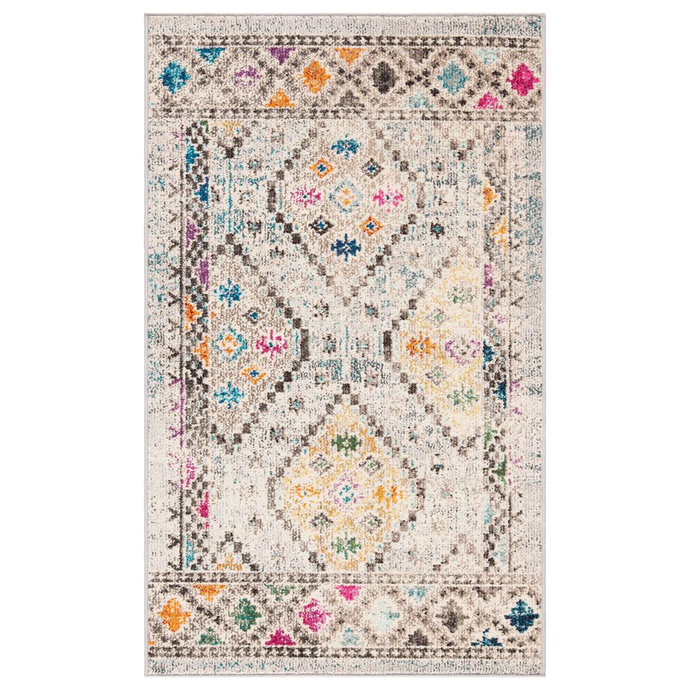 Safavieh Madison MAD418F 2"2" x 4" Grey and Yellow Scatter Rug, , large