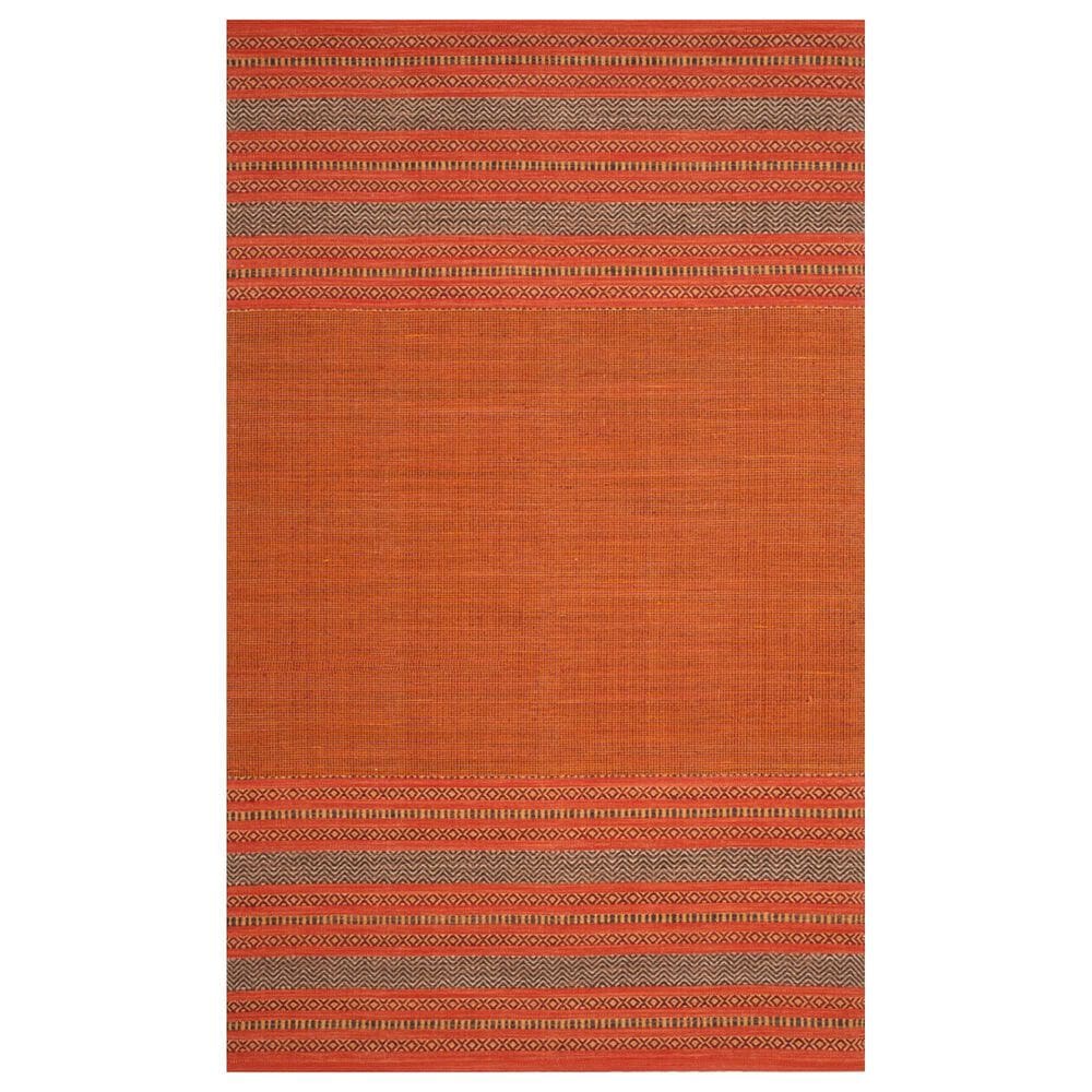 Safavieh Montauk MTK214B 5" x 8" Orange and Red Area Rug, , large