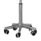 Rta Products Llc Folding Table Laptop Cart in Graphite and Chrome, , large