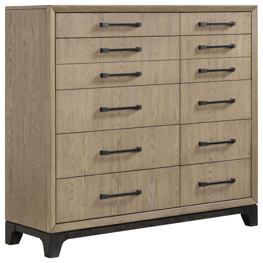 Emerald Home Furnishings Sutton Place 12-Drawer Master Chest in Caramel and Cocoa Brown, , large