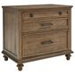 Riva Ridge Hensley 3-Piece Executive Desk with Door Bookcase and Combo File Set in Honey, , large