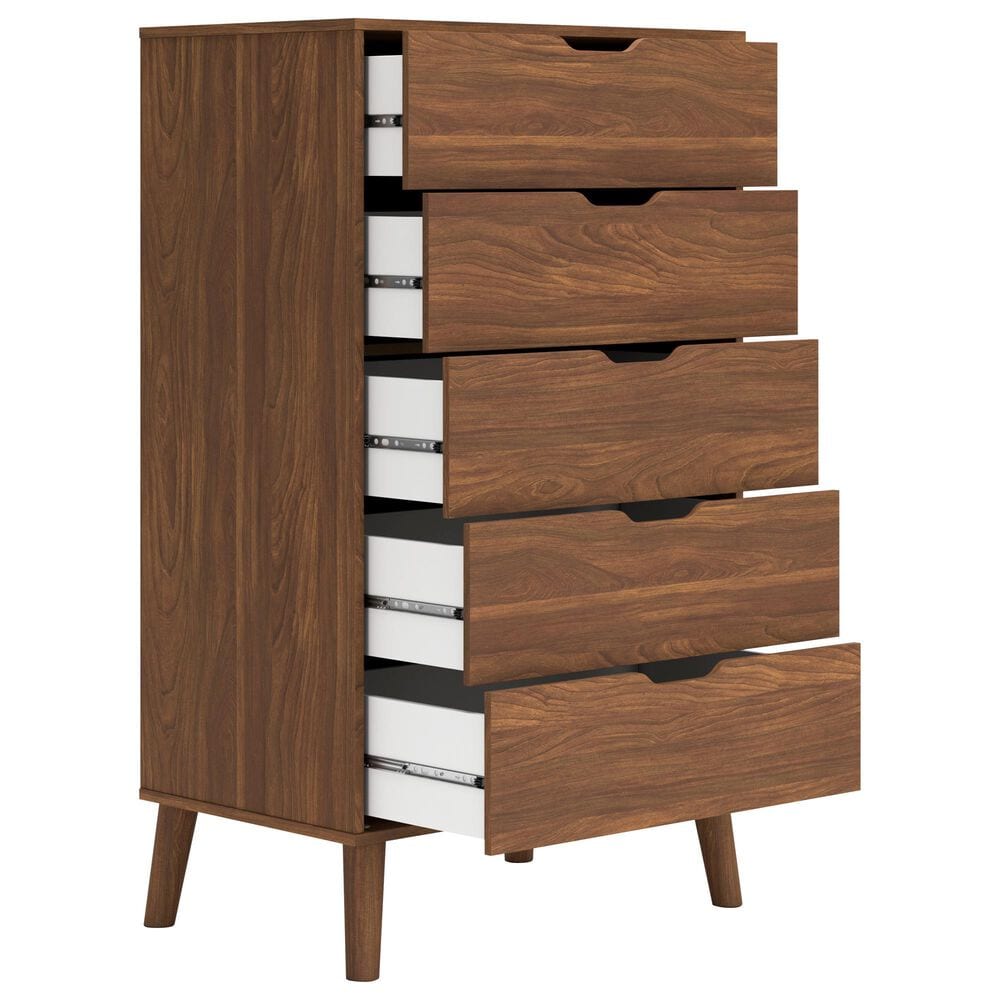 Ashley Fordmont 5-Drawer Chest in Auburn, , large