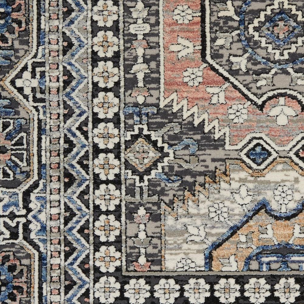 Nourison Starry Nights STN09 5&#39; x 7&#39; Grey and Navy Area Rug, , large