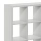 HOMLUX 8-Cube Reversible Open Back Bookshelf in Light Grey, , large
