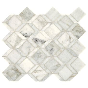 Dal-Tile Sublimity Daphne White Balance 13" x 10" Marble Mosaic Sheet, , large