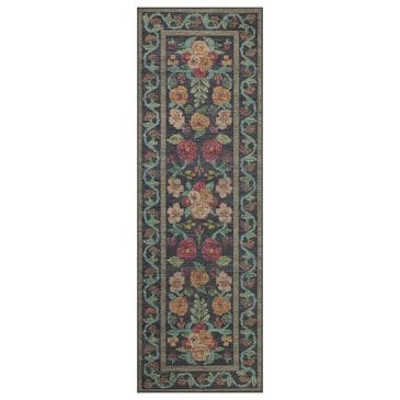 Rifle Paper Co. x Loloi Rosa 2"6" x 9"6" Black Runner, , large