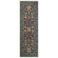 Rifle Paper Co. x Loloi Rosa 2"6" x 9"6" Black Runner, , large