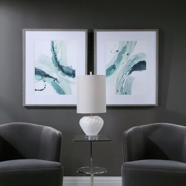 Uttermost Depth Abstract Watercolor Prints (Set of 2), , large