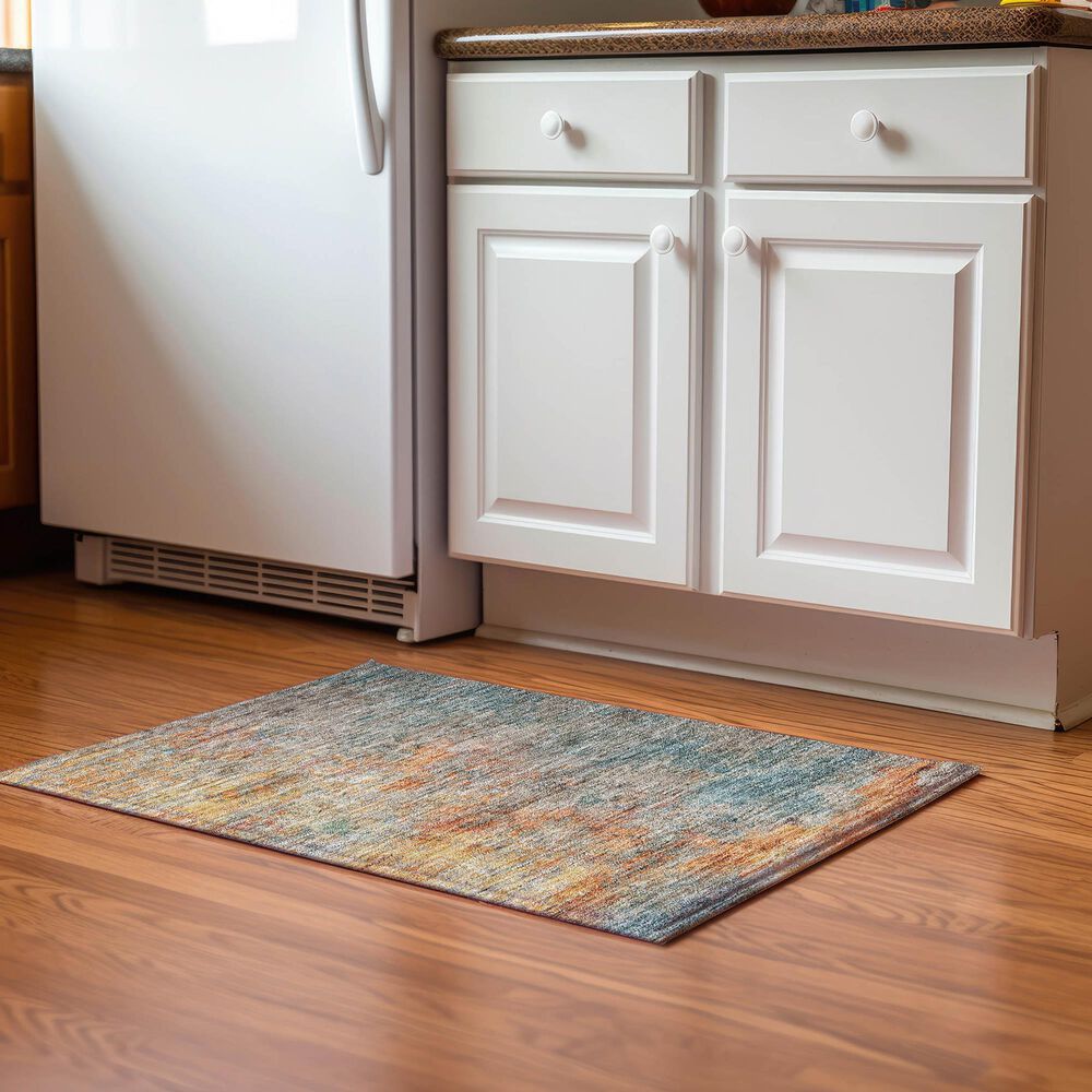 Dalyn Rug Company Trevi TV13 2&#39;6&quot; x 3&#39;10&quot; Teal Area Rug, , large