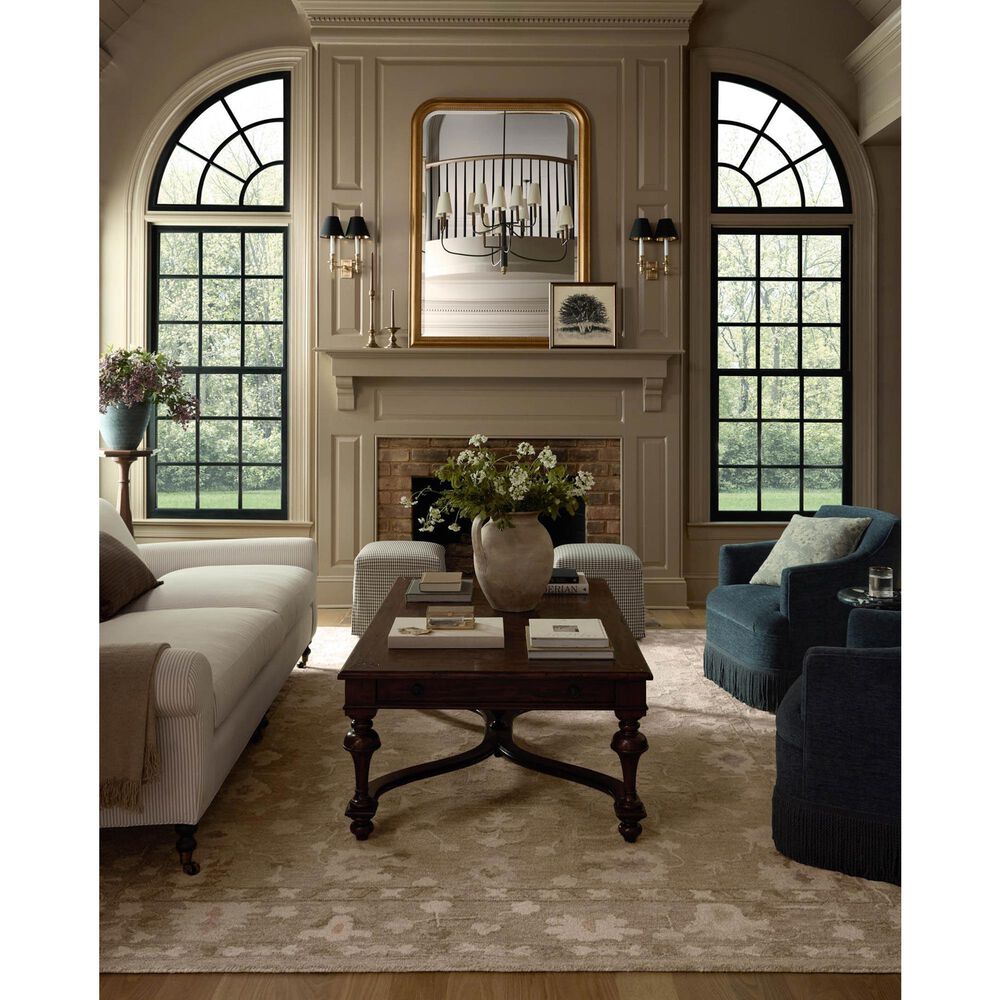 Chris Loves Julia x Loloi Dorothea Khaki and Dove 5' x 7'6" Area Rug, , large
