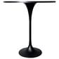 Leisuremod Verve 36" Round Bar Height Dining Table with Sintered Stone Top in Black - Table Only, , large