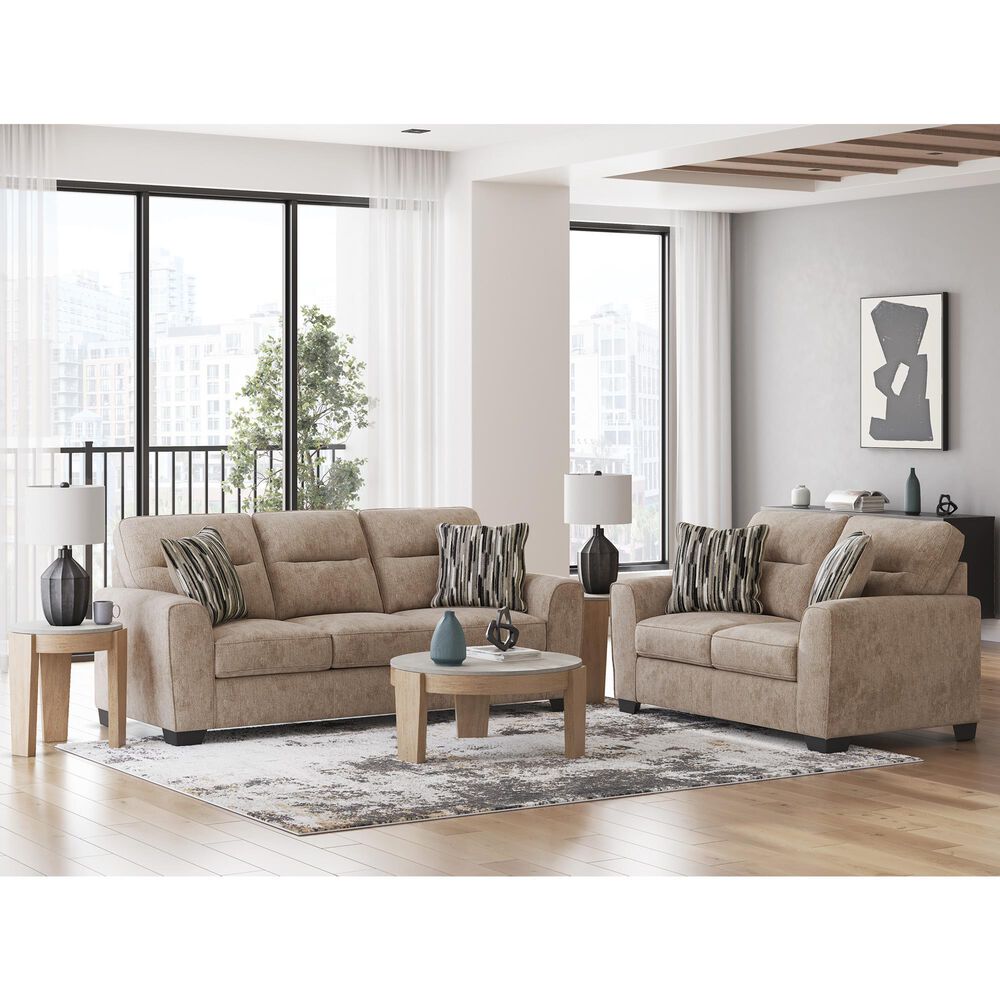 Ashley Olten Stationary Loveseat in Mocha, , large