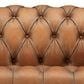 Hydeline York Stationary Leather Sofa in Saddle, , large