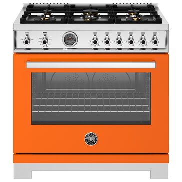 Bertazzoni Professional 5.9 Cu. Ft. Freestanding All Gas Range in Arancio, , large