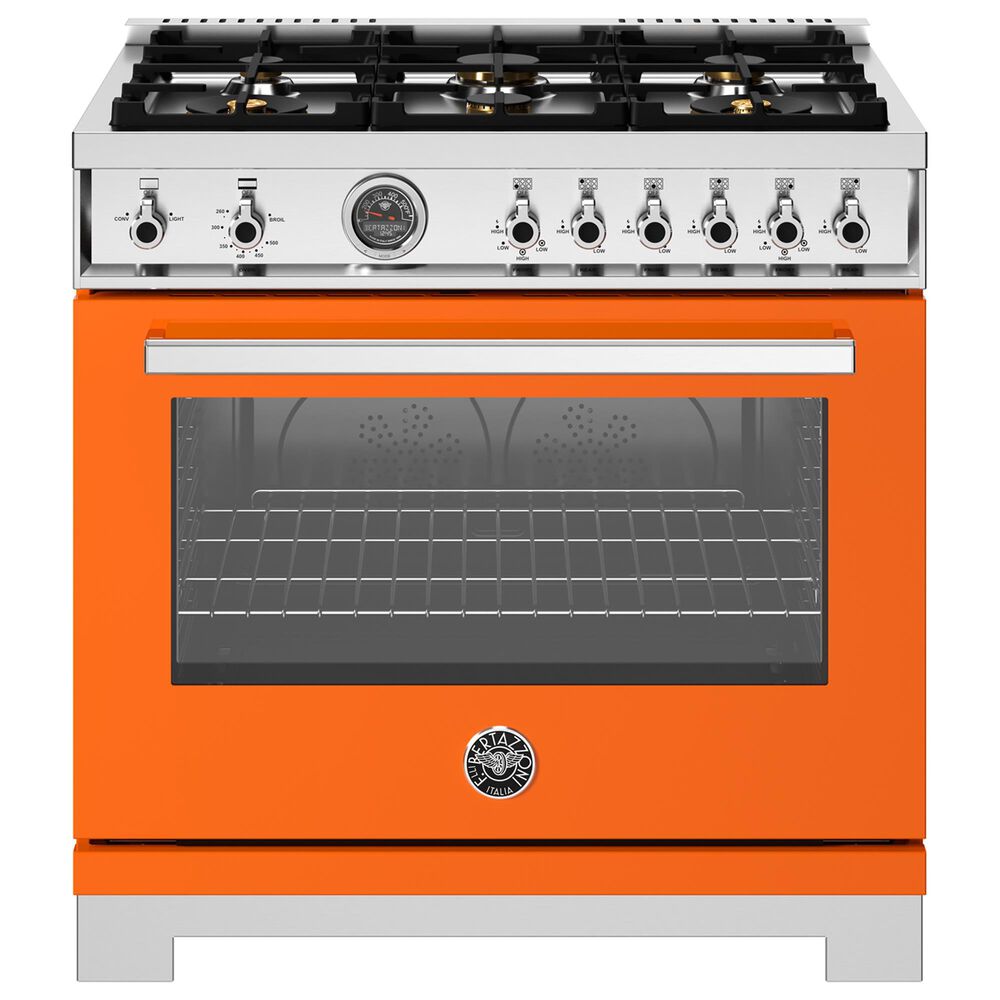 Bertazzoni Professional 5.9 Cu. Ft. Freestanding All Gas Range in Arancio, , large