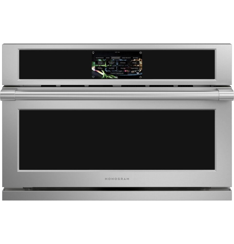 Monogram Statement 27&quot; Single Electric Wall Oven with 120V Advantium Technology in Stainless Steel, , large