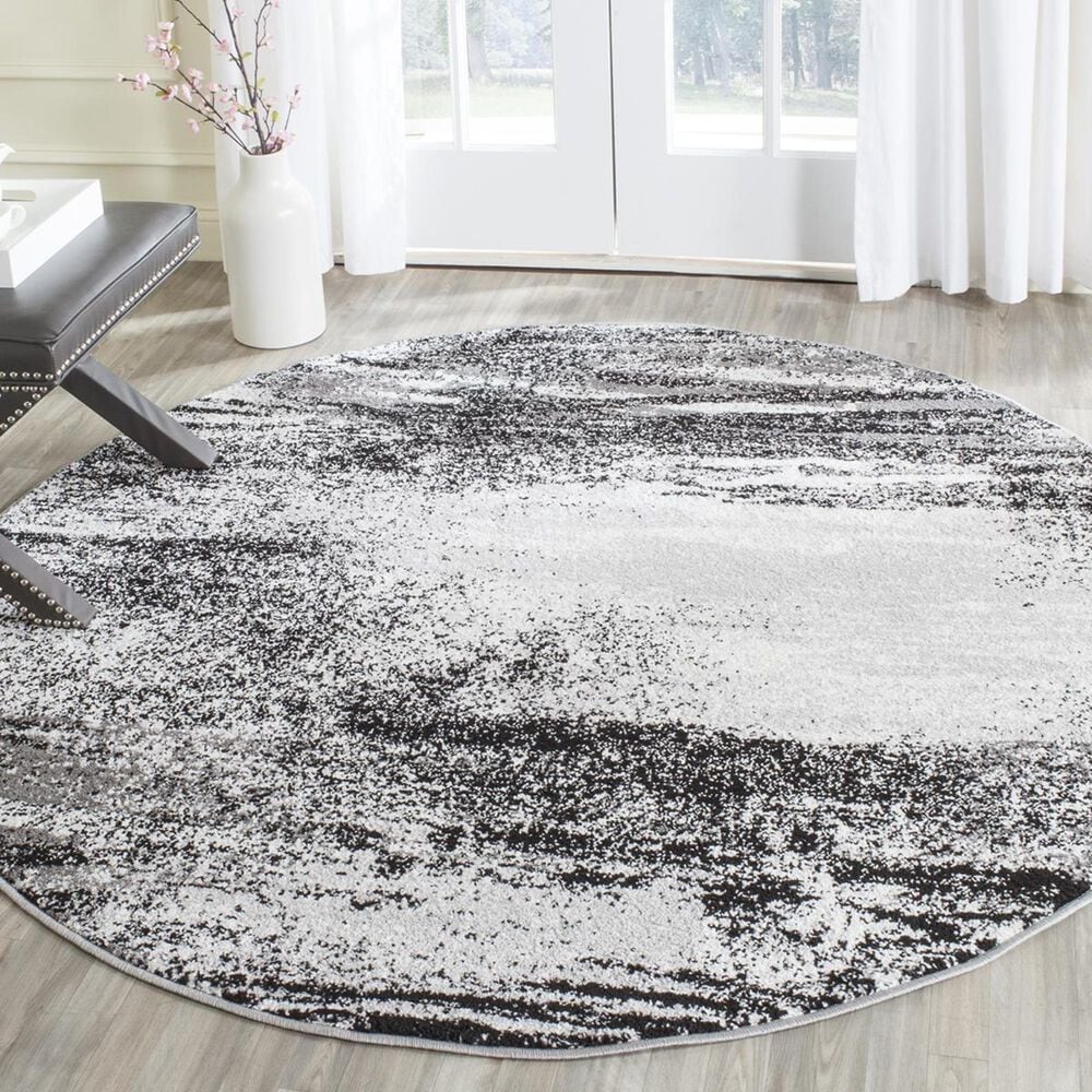 Safavieh Adirondack ADR112G-4R 4&#39; x 4&#39;  Silver/Multi Round Rug, , large